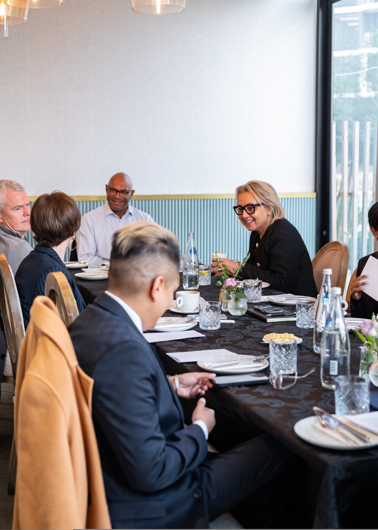 Chief executives in discussion at a Hela CEO Forum session